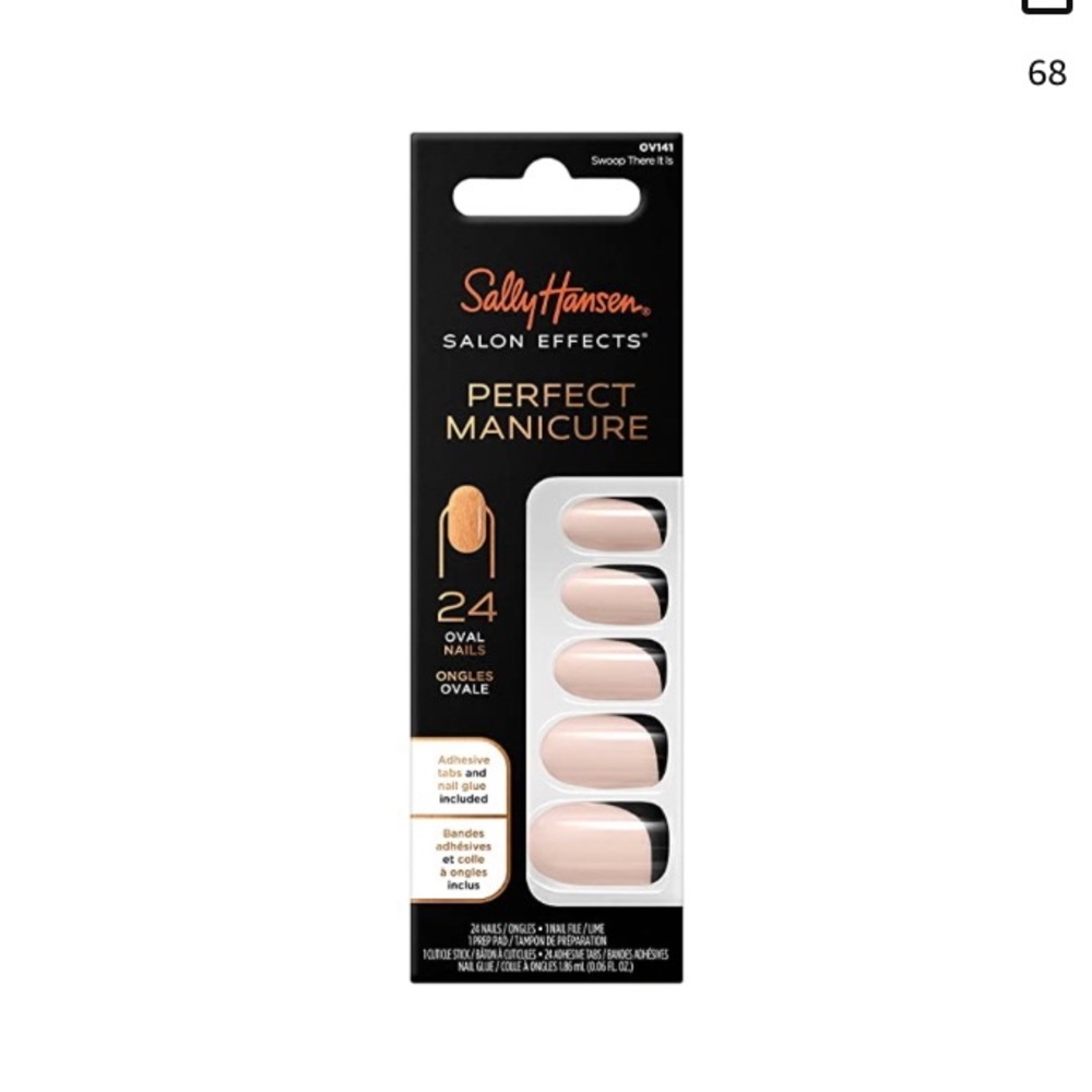 NIB- Sally Hansen Perfect Manicure Press On Nails. Swoop There It Is